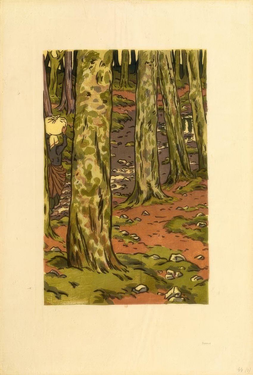 Vaskerom i skogen i Loguivy av Henri Rivière