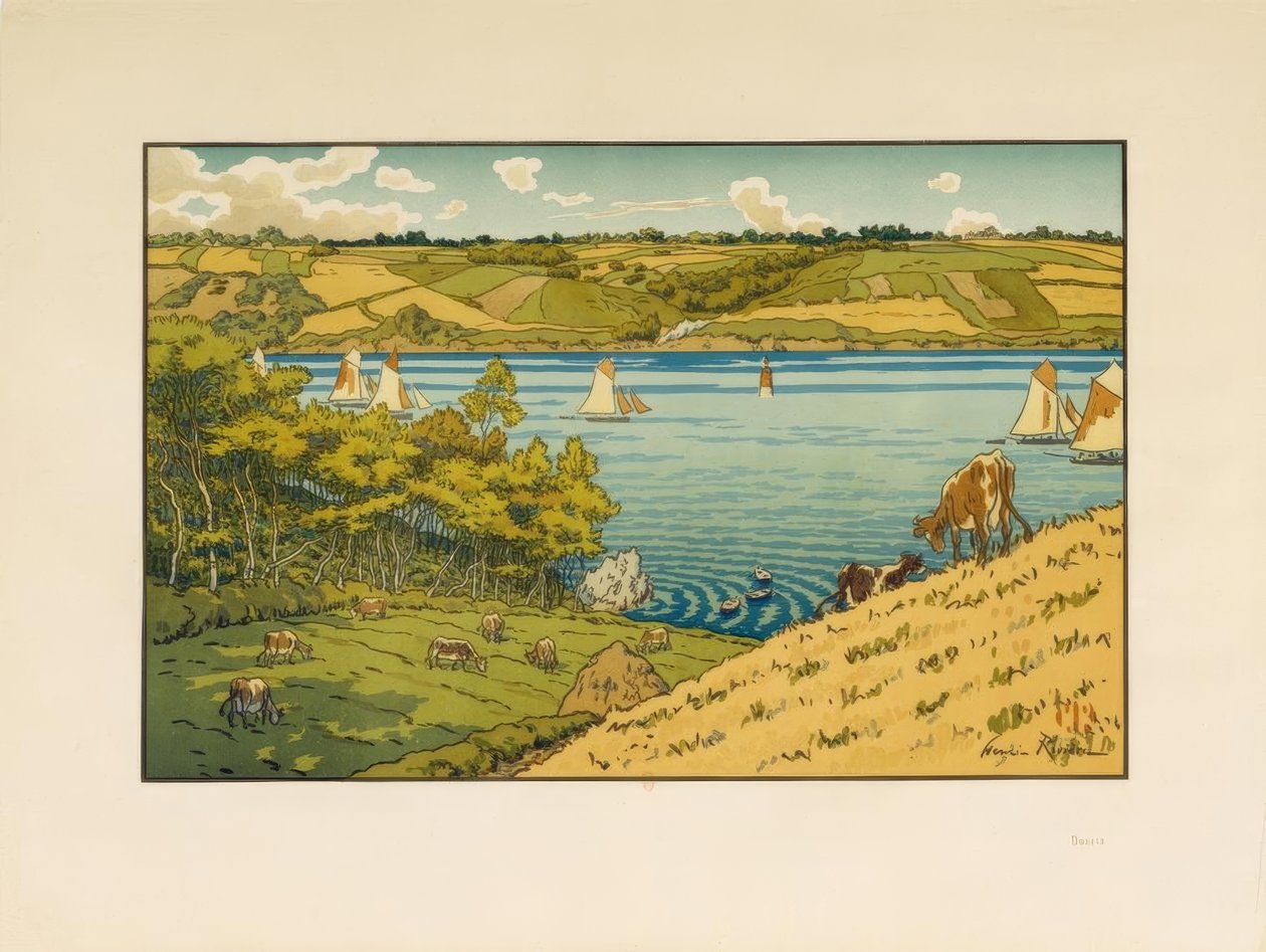 Le Trieux i Kermarie av Henri Rivière