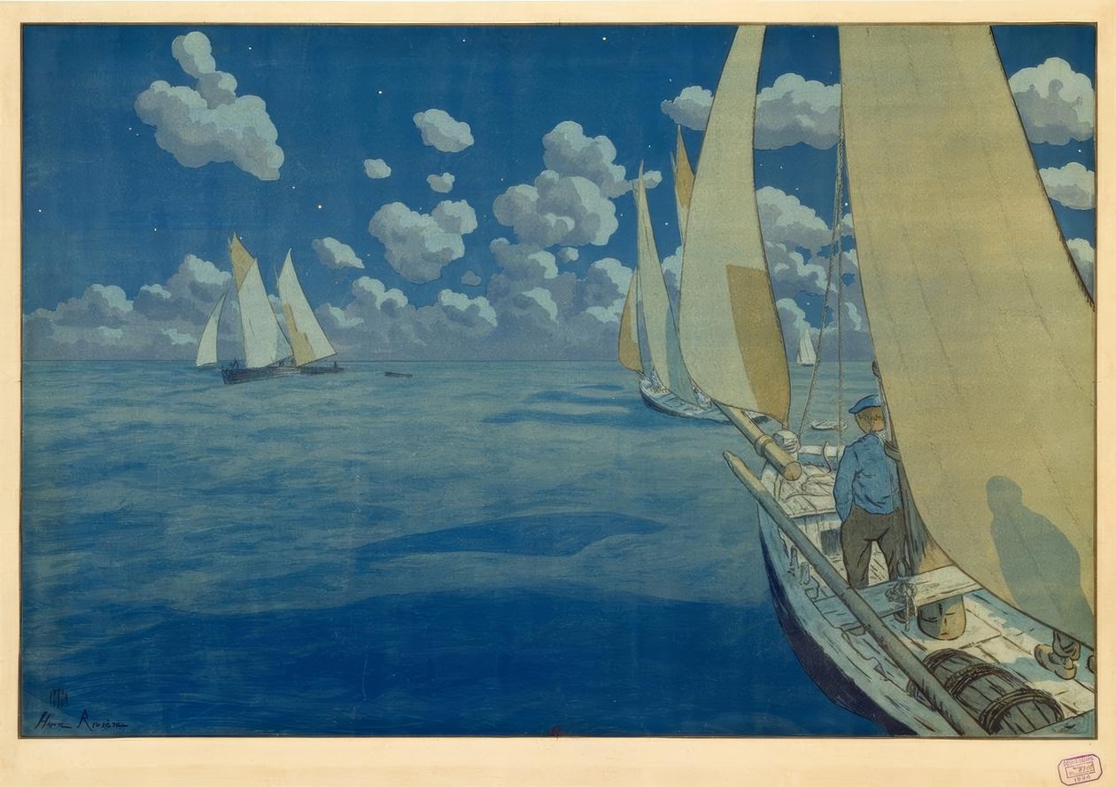 Natt til sjøs av Henri Rivière