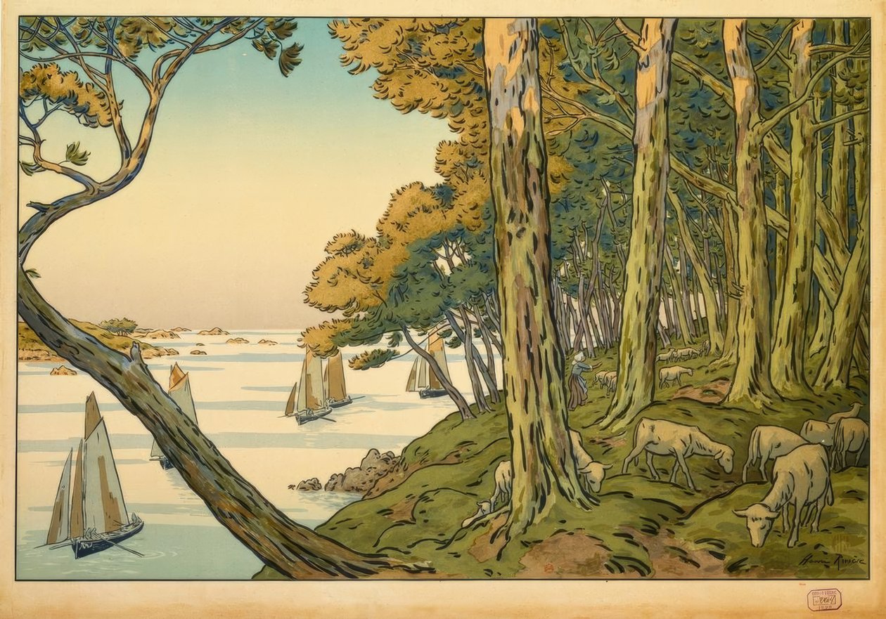sommerkveld av Henri Rivière