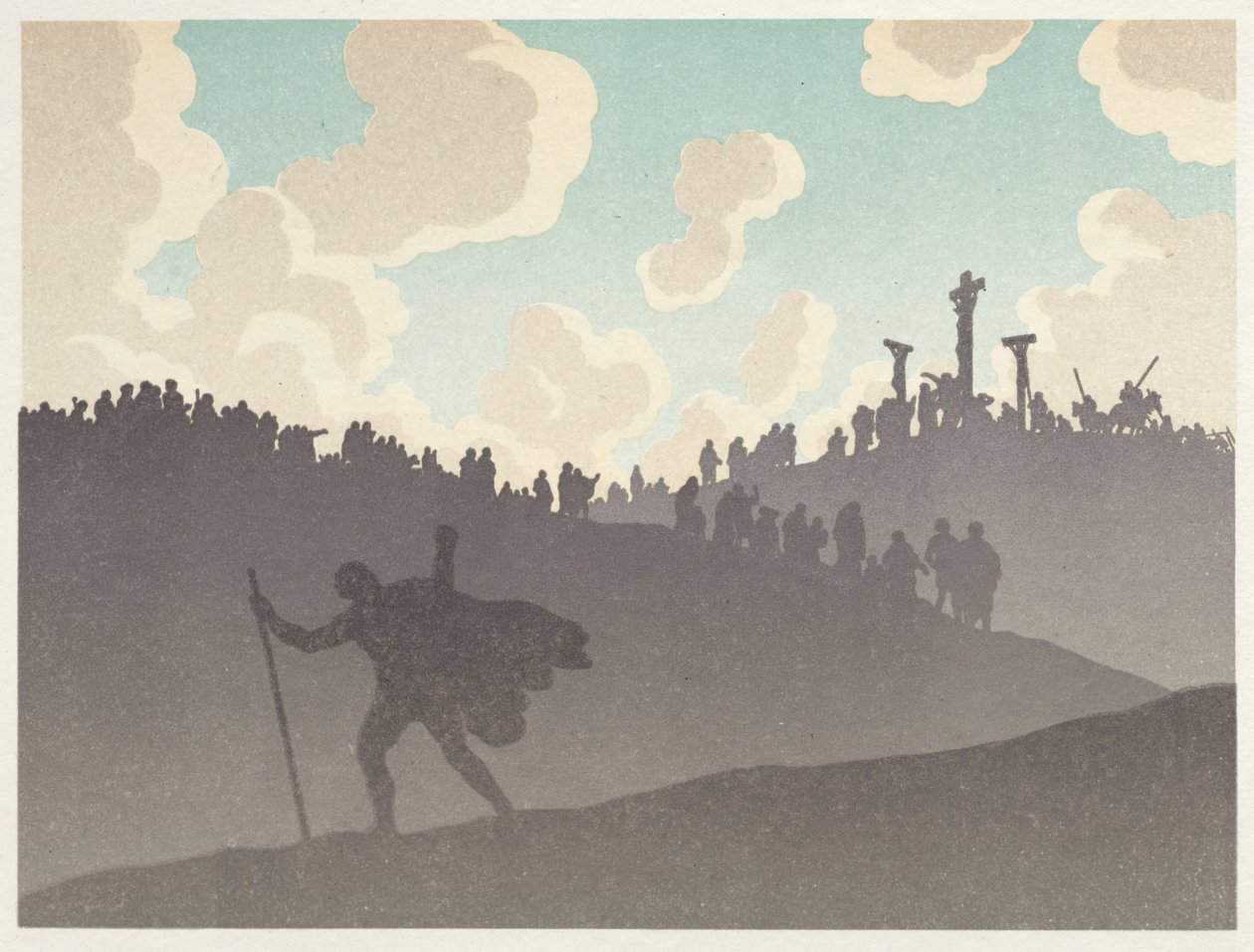 The Wandering Jew: The Desert: The Crucifixion av Henri Rivière