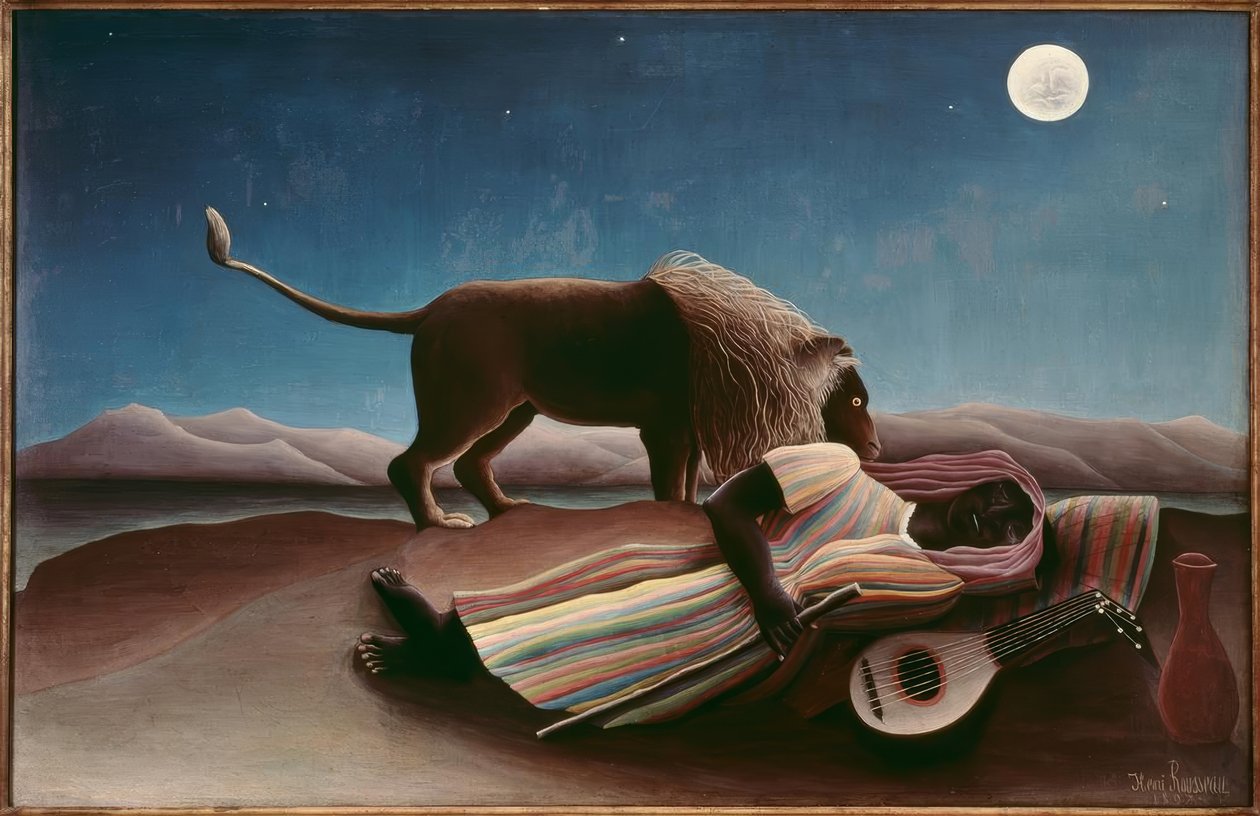 Den sovende bohemen av Henri Rousseau
