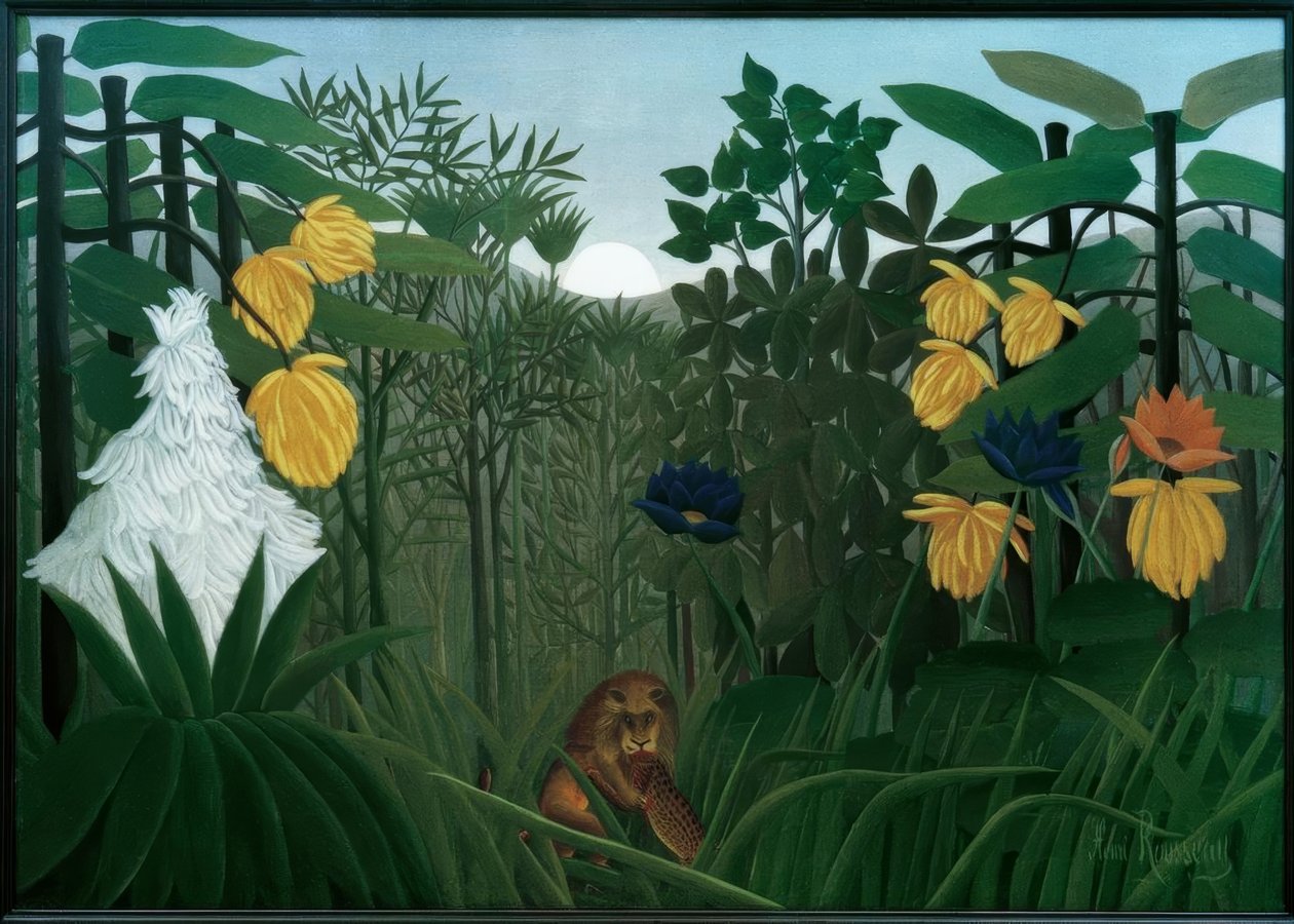 Løvens måltid av Henri Rousseau