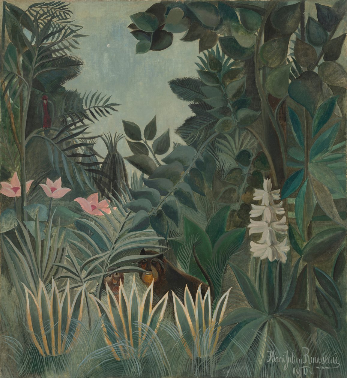 Ekvatorialjungelen av Henri Rousseau
