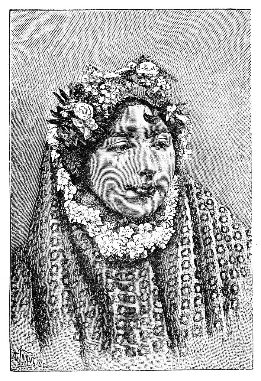 En edel persisk dame, 1895. av Henri Thiriat