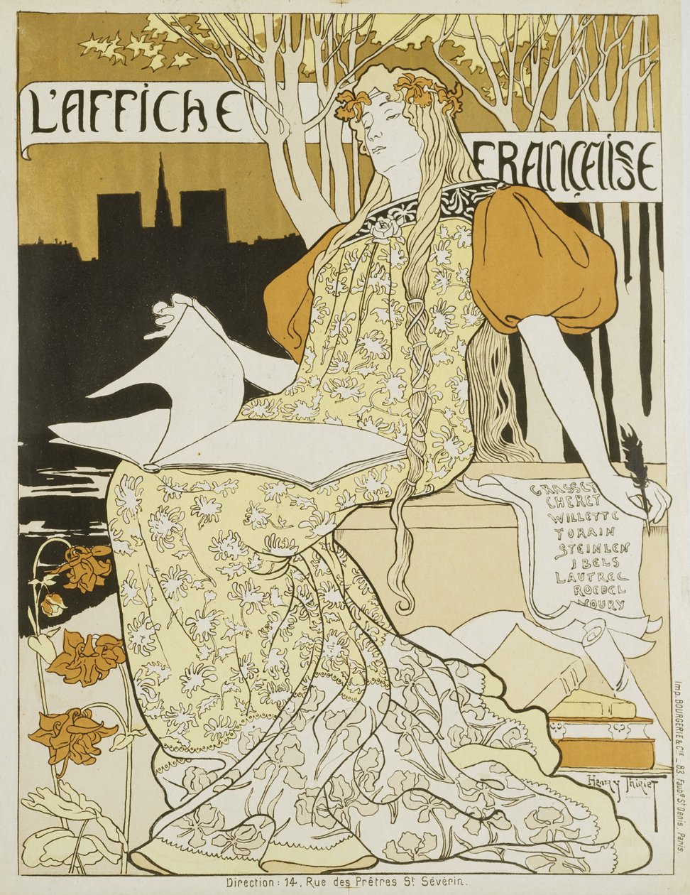 Den franske plakaten, ca 1897. av Henri Thiriet