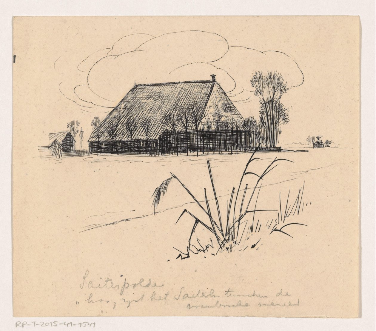 Låve i Saiterpolder av Henri Verstijnen