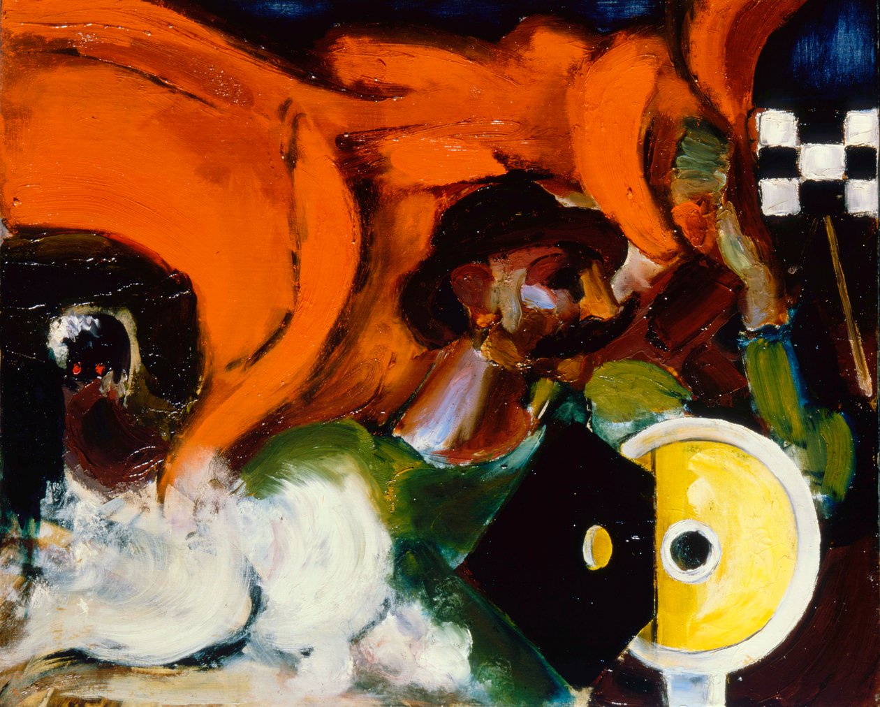 Signal, 1915. av Henri Victor Gabriel Le Fauconnier