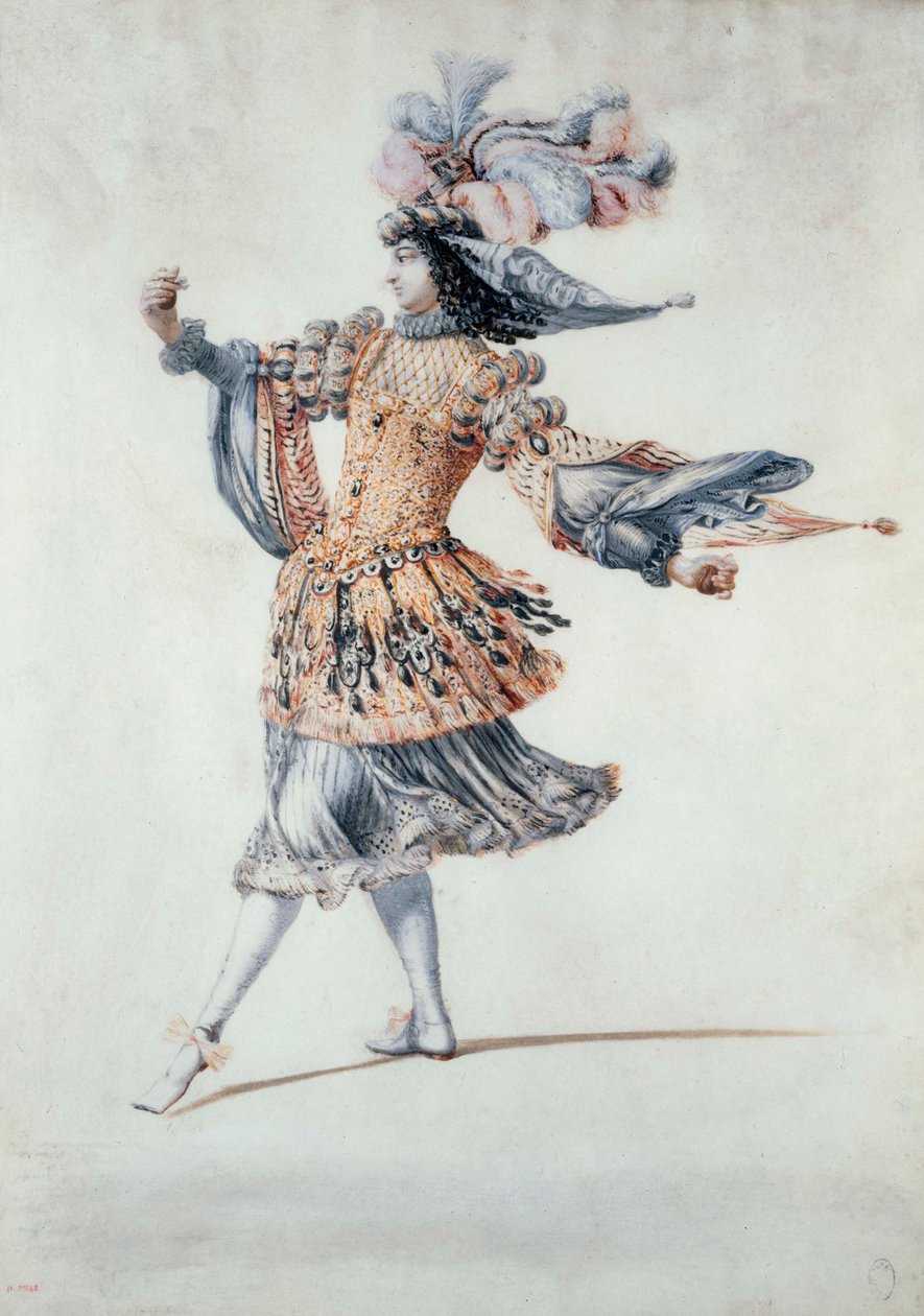 Ballettdrakt, ca. 1640-60 (gouache) av Henri de Gissey