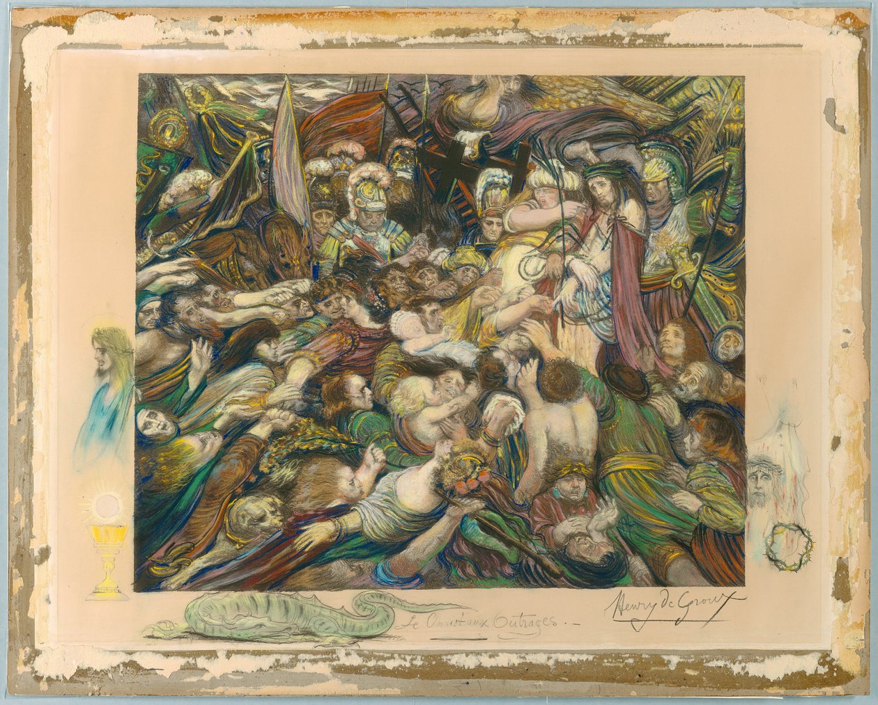 Kristus blant hans plager av Henri de Groux