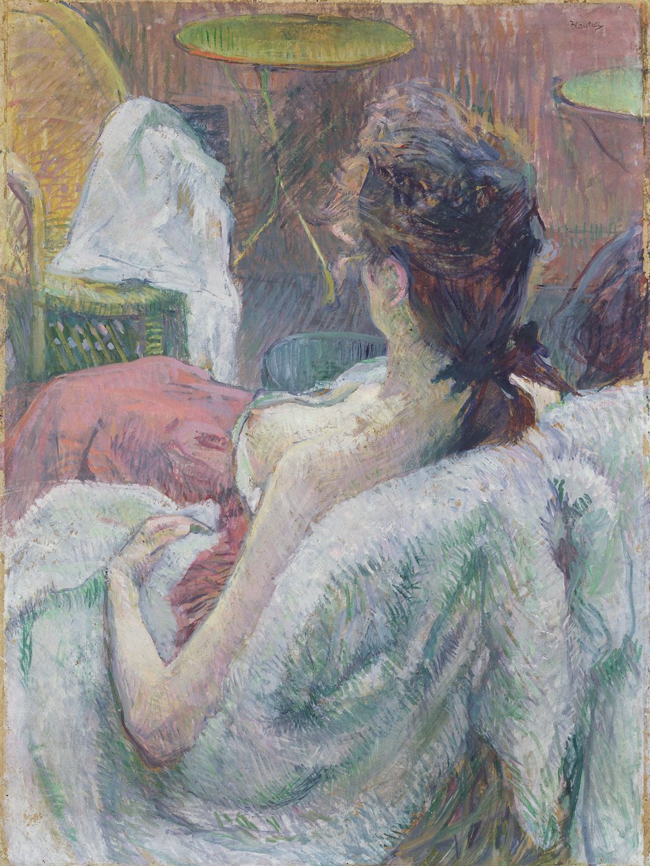 Modellen hviler av Henri de Toulouse Lautrec