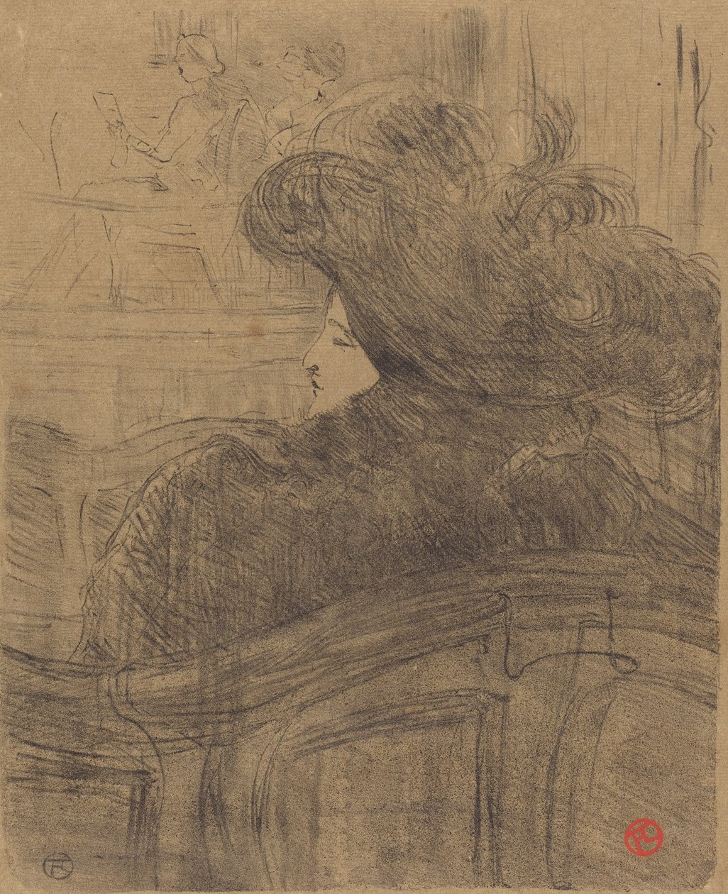 Cleo de Merode, 1896. av Henri de Toulouse Lautrec