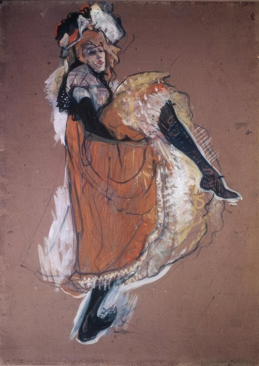 Jane Avril danser av Henri de Toulouse Lautrec