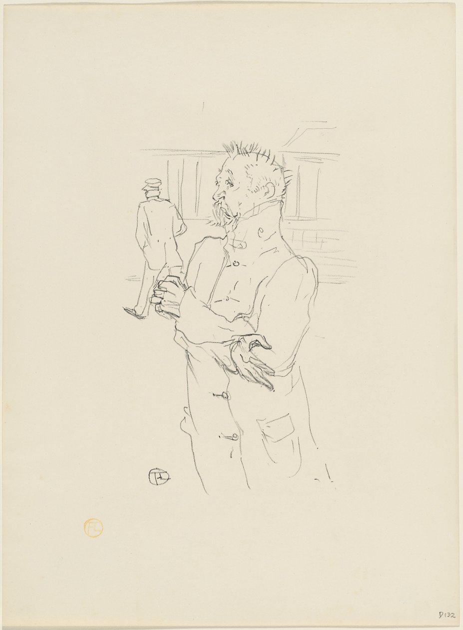 The Fool, 1895. av Henri de Toulouse Lautrec