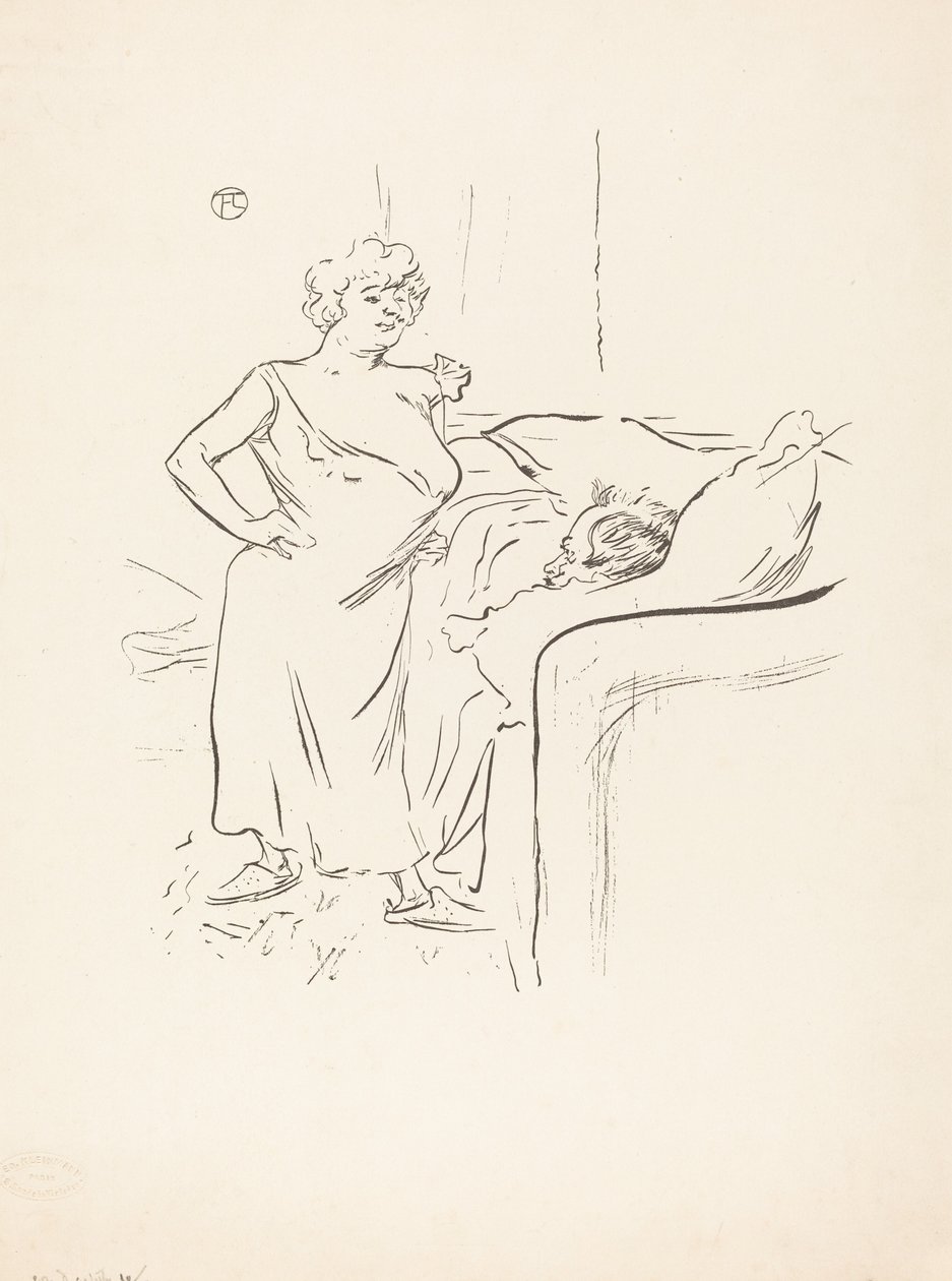 Mann og dame. av Henri de Toulouse Lautrec