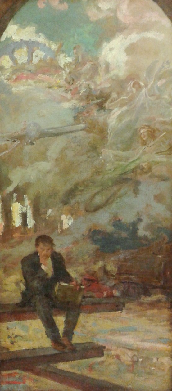 Allegory [Studie for Club de Engenharia -dekorasjonen] av Henrique Bernardelli