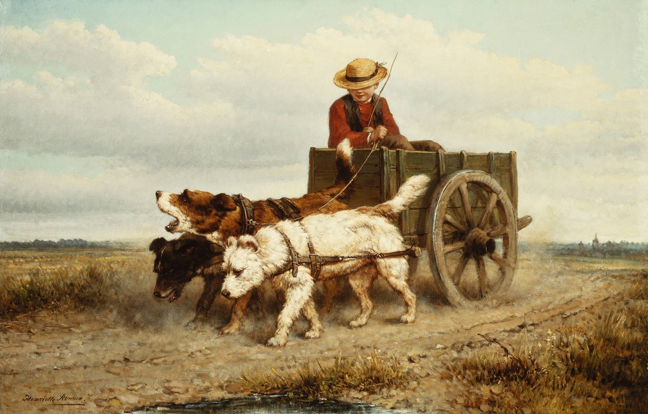 Hundevognen, av Henriëtte Ronner Knip