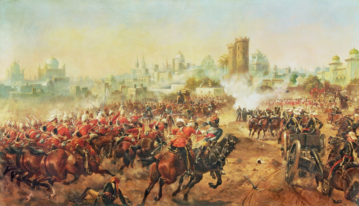Anklagen fra Queens Bays mot mytteristene i Lucknow, 6. mars 1858 av Henry A. Payne