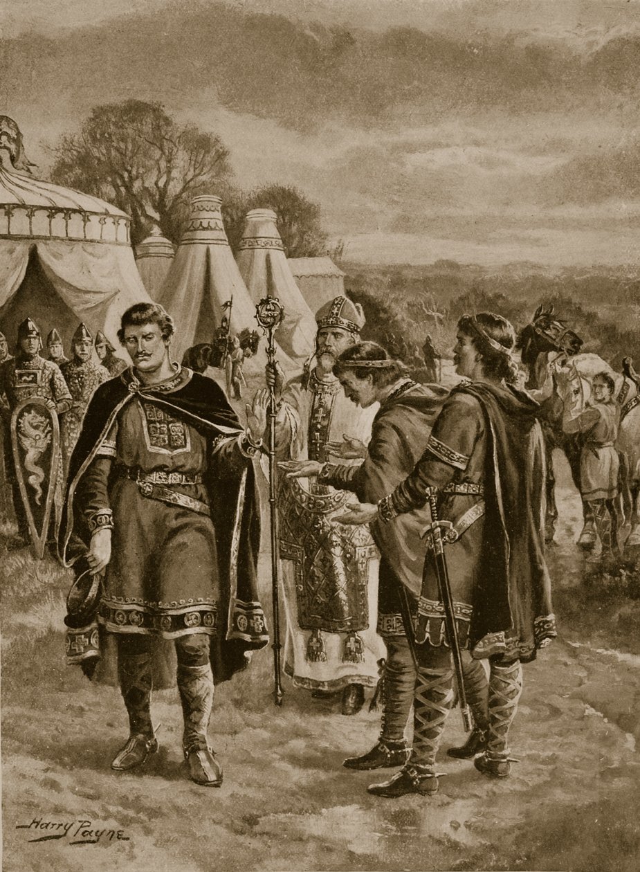 William tilbød kronen på Berkhampstead, 1066, illustrasjon fra 