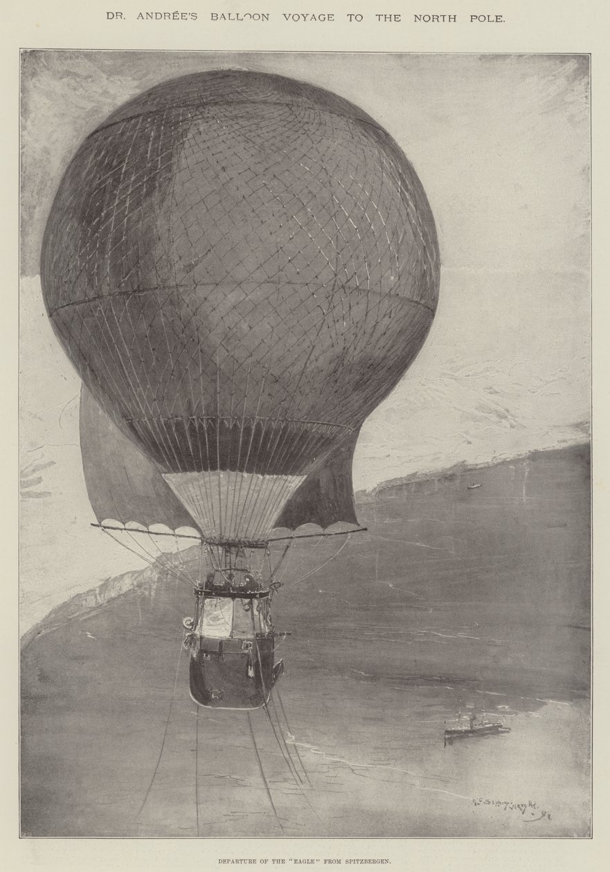 Dr Andrees ballongreise til Nordpolen av Henry Charles Seppings Wright