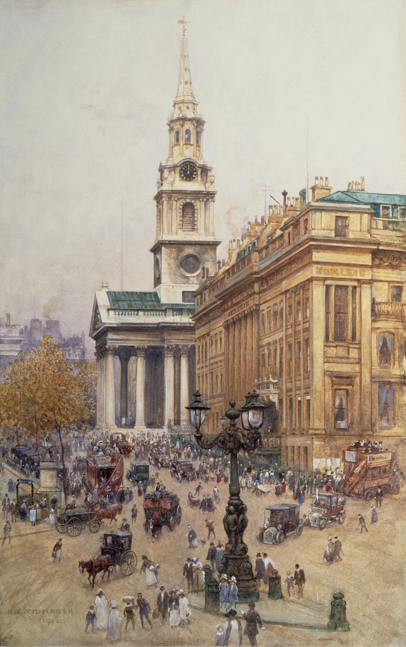 Trafalgar Square, 1912 av Henry Edward Tidmarsh
