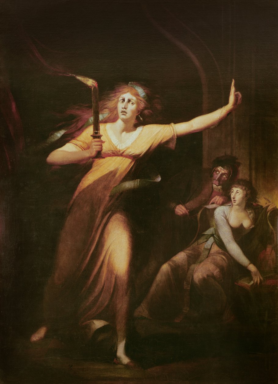 Lady Macbeth Sleepwalking, 1783 av Johann Heinrich Füssli