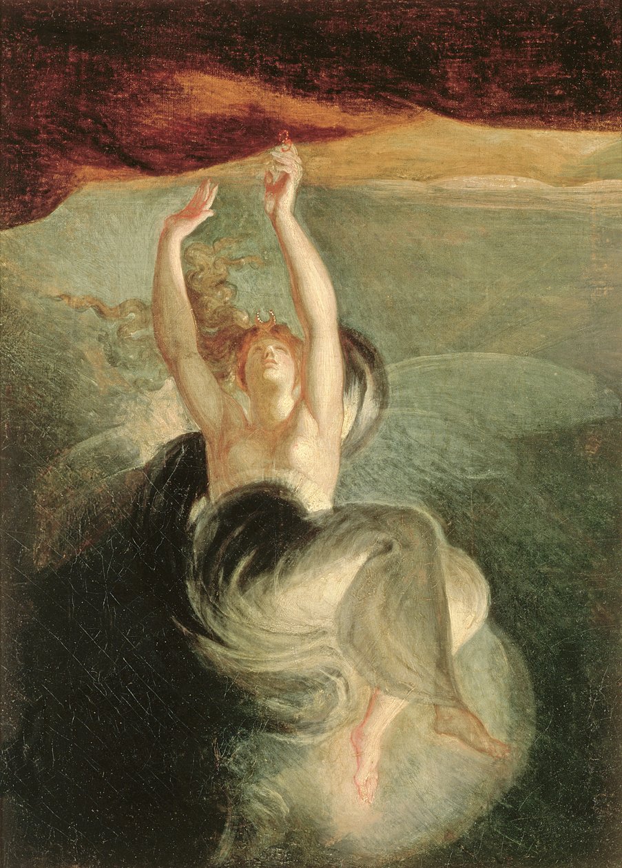 Titania finner den magiske ringen på kysten, fra 