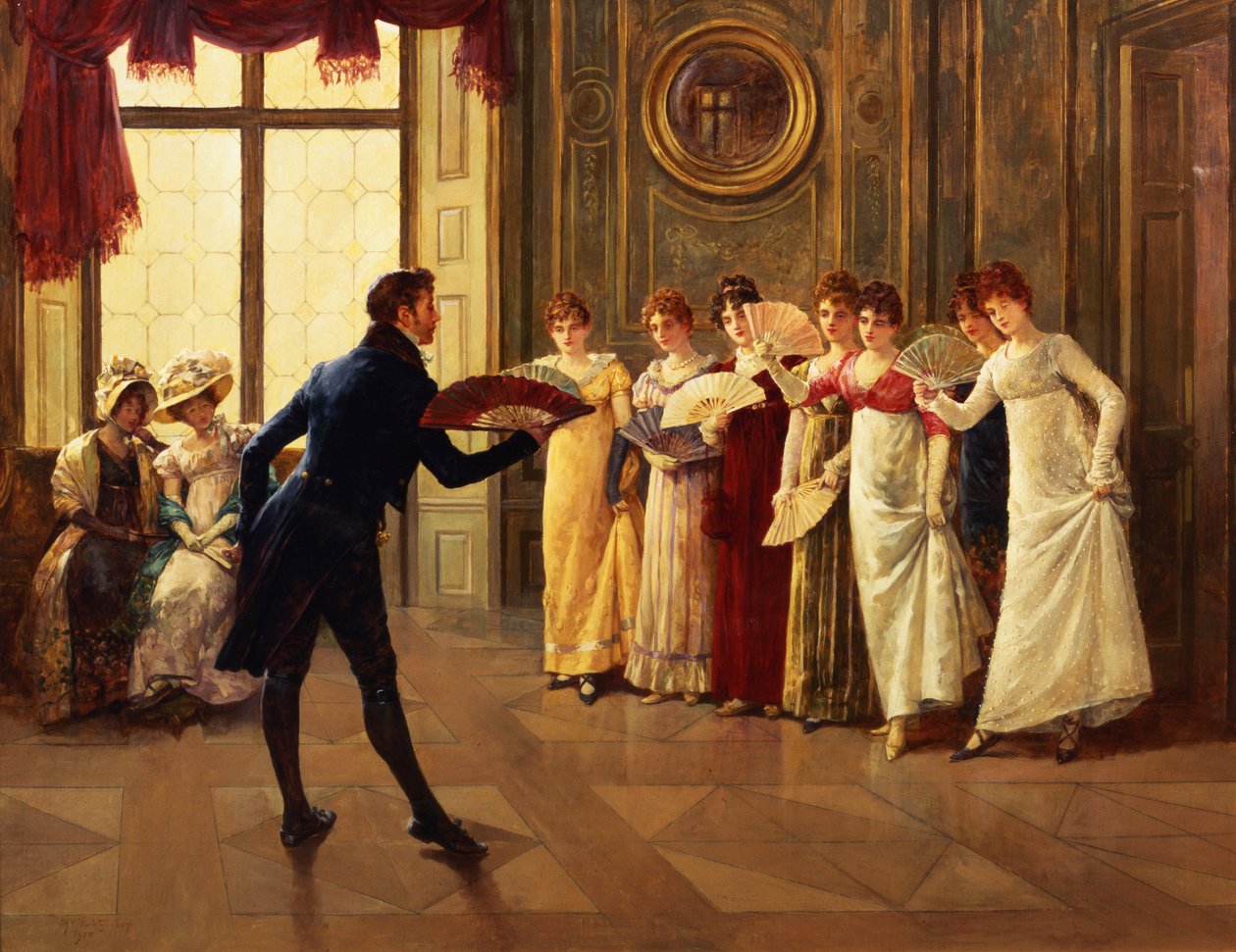 Fanflørt, 1908 av Henry Gillard Glindoni