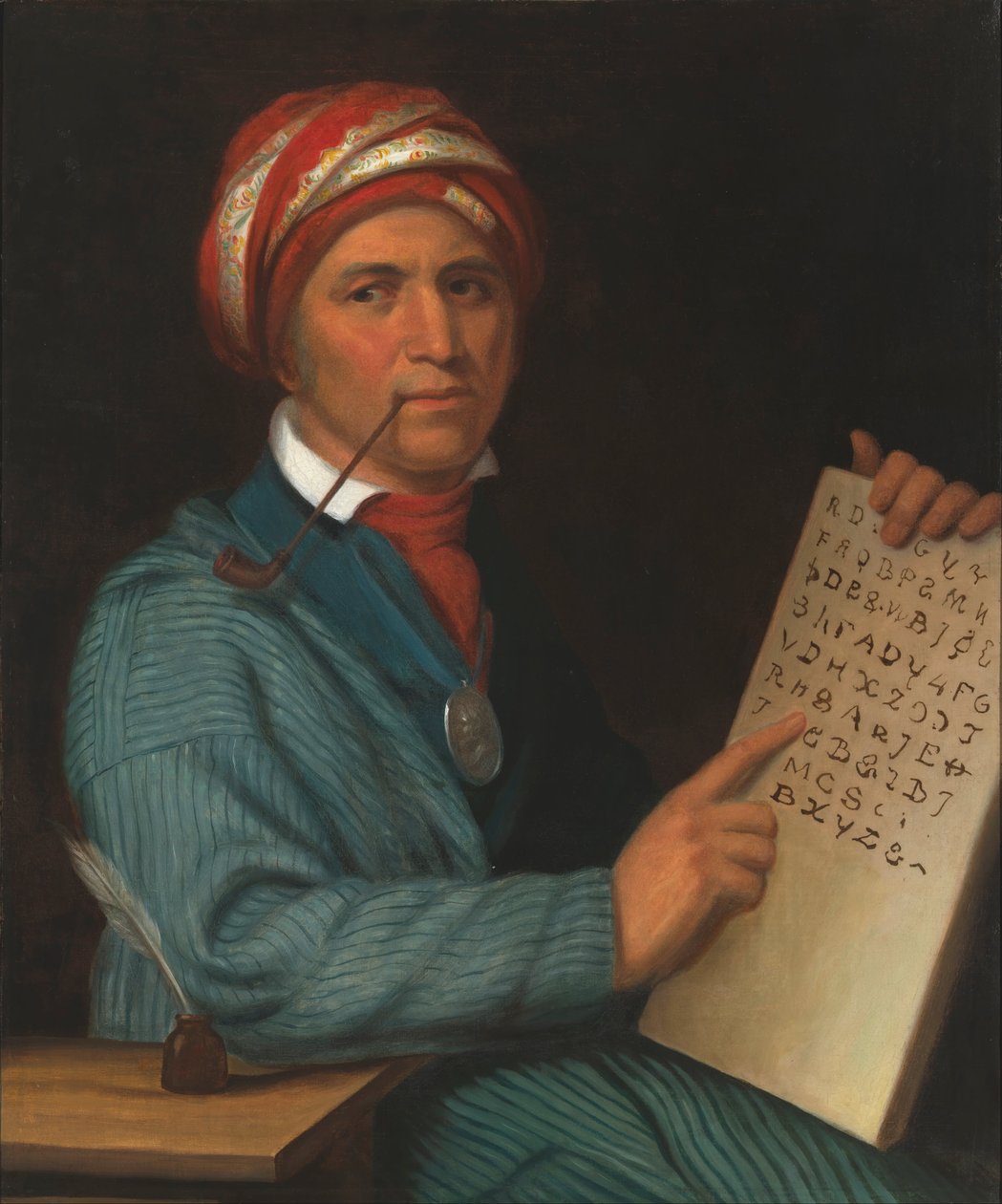 Sequoyah av Henry Inman