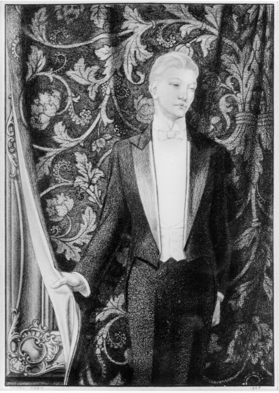 Frontispice til The Picture of Dorian Gray av Oscar Wilde, utgitt i 1925 av Henry Keen