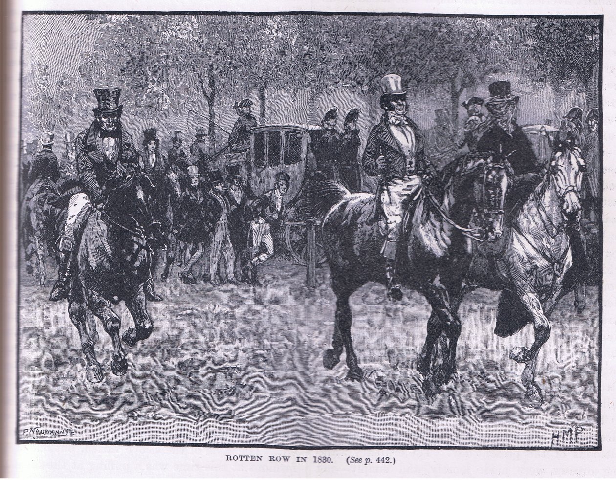 Rotten Row i 1830 e.Kr av Henry Marriott Paget