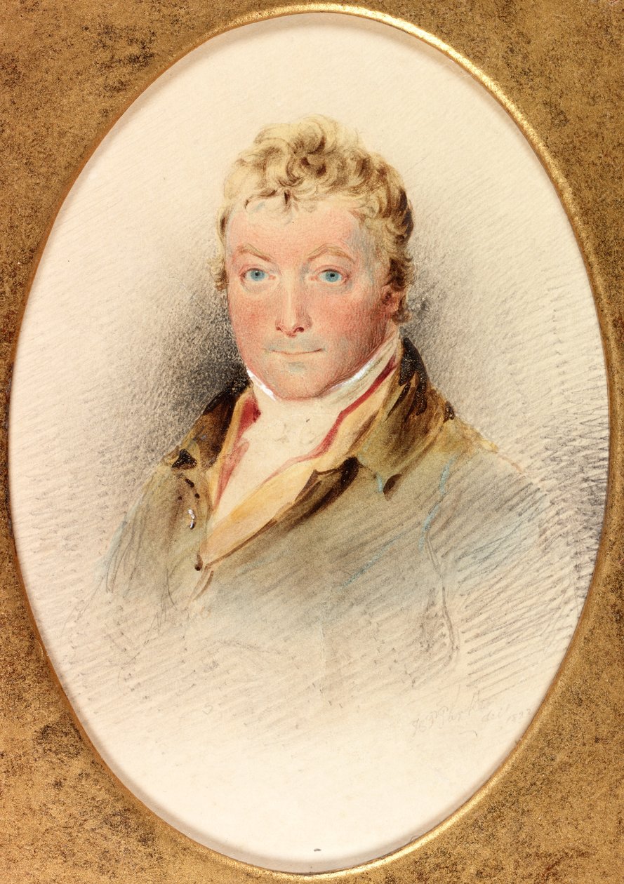 Charles John Brandling, MP (bc, blyant og wc på kort) av Henry Perlee Parker