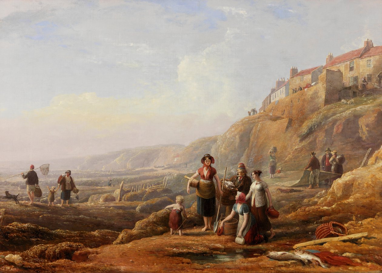 Gamle Cullercoats, Spate Gatherers av Henry Perlee Parker