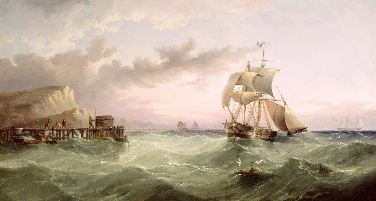 Frakt fra Speeton Cliffs, Yorkshire av Henry Redmore