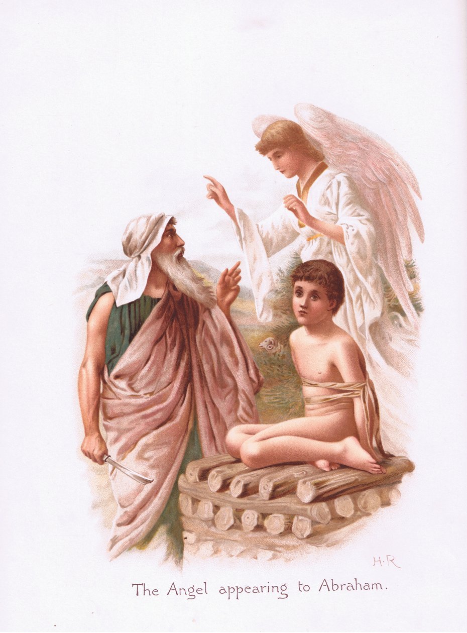 Engelen viser seg for Abraham av Henry Ryland
