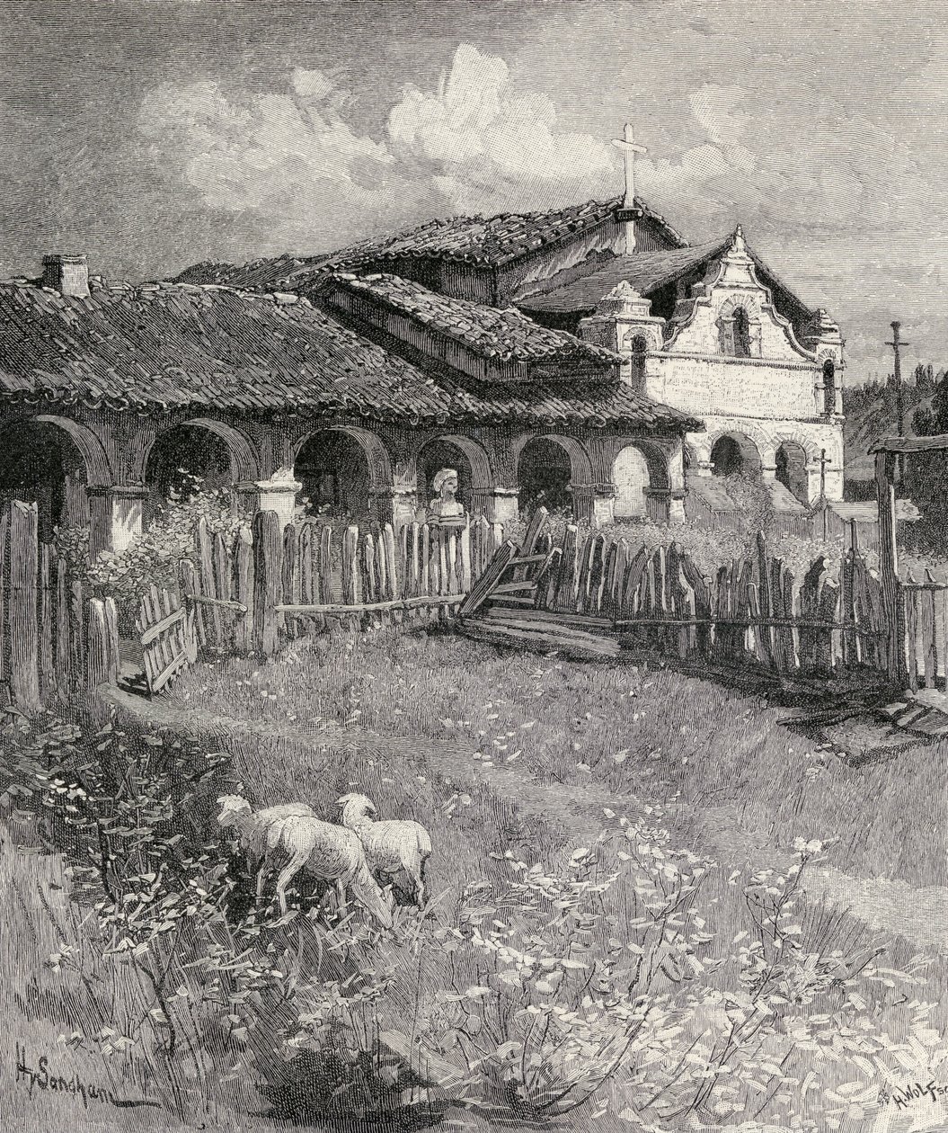 Mission San Antonio de Padua, Jolon, California, fra 