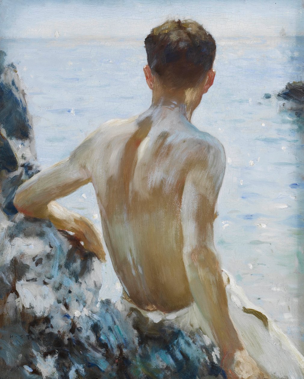 Strandstudie av Henry Scott Tuke