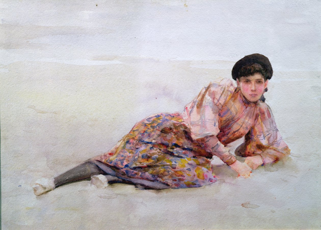 Jenta på stranden av Henry Scott Tuke