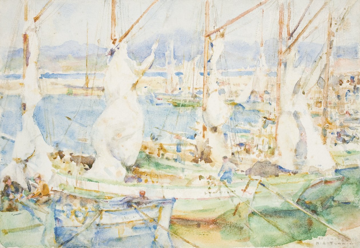 St. Tropez, 1927 av Henry Scott Tuke
