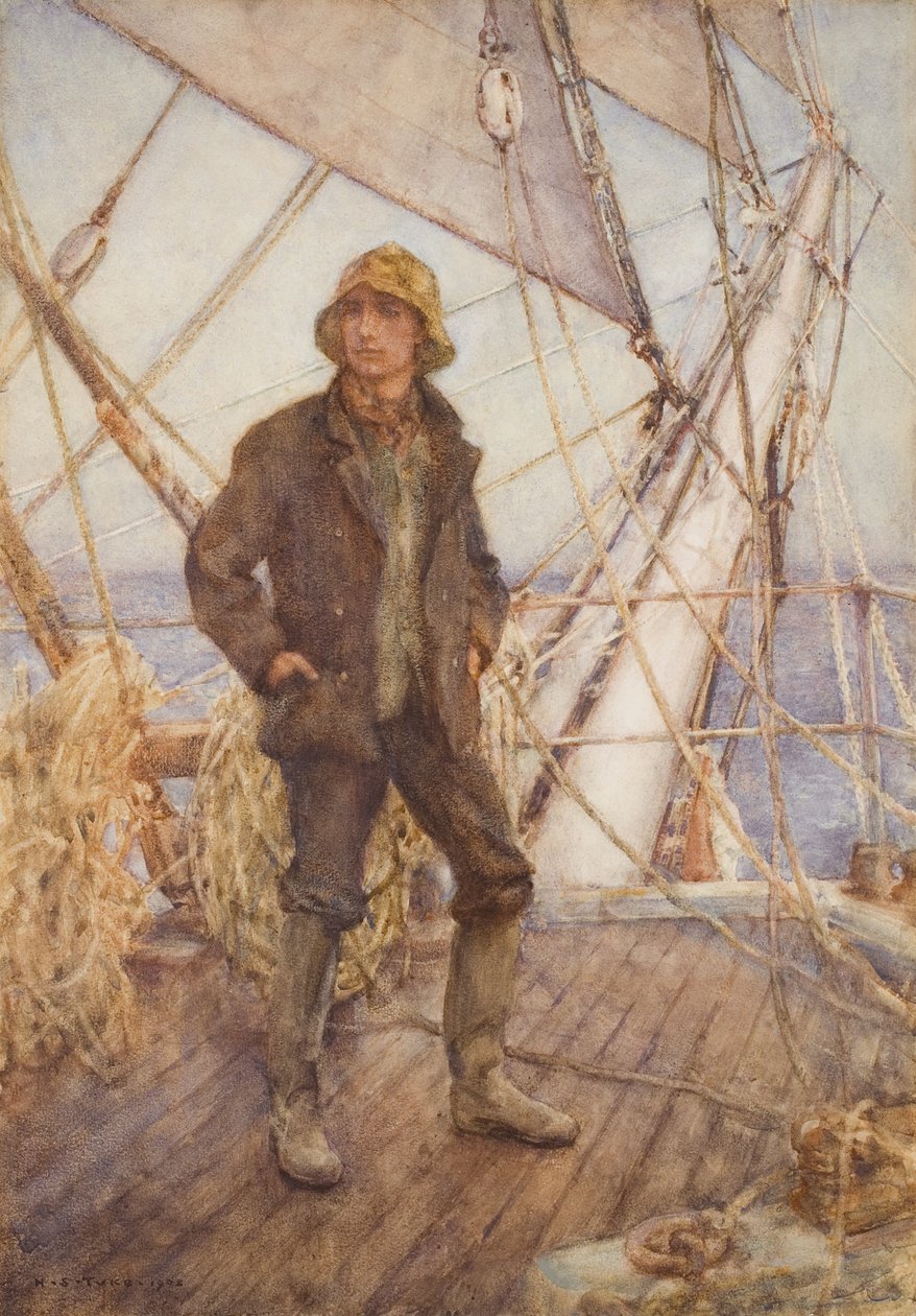 The Look-Out (aka The Lookout Man), 1908 av Henry Scott Tuke