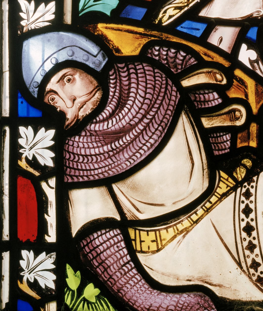 Moreton In Marsh, St David, East Window-detalj, Lavers & Barraud, Henry Stacy Marks, The Resurrection, 1858 av Henry Stacey Marks