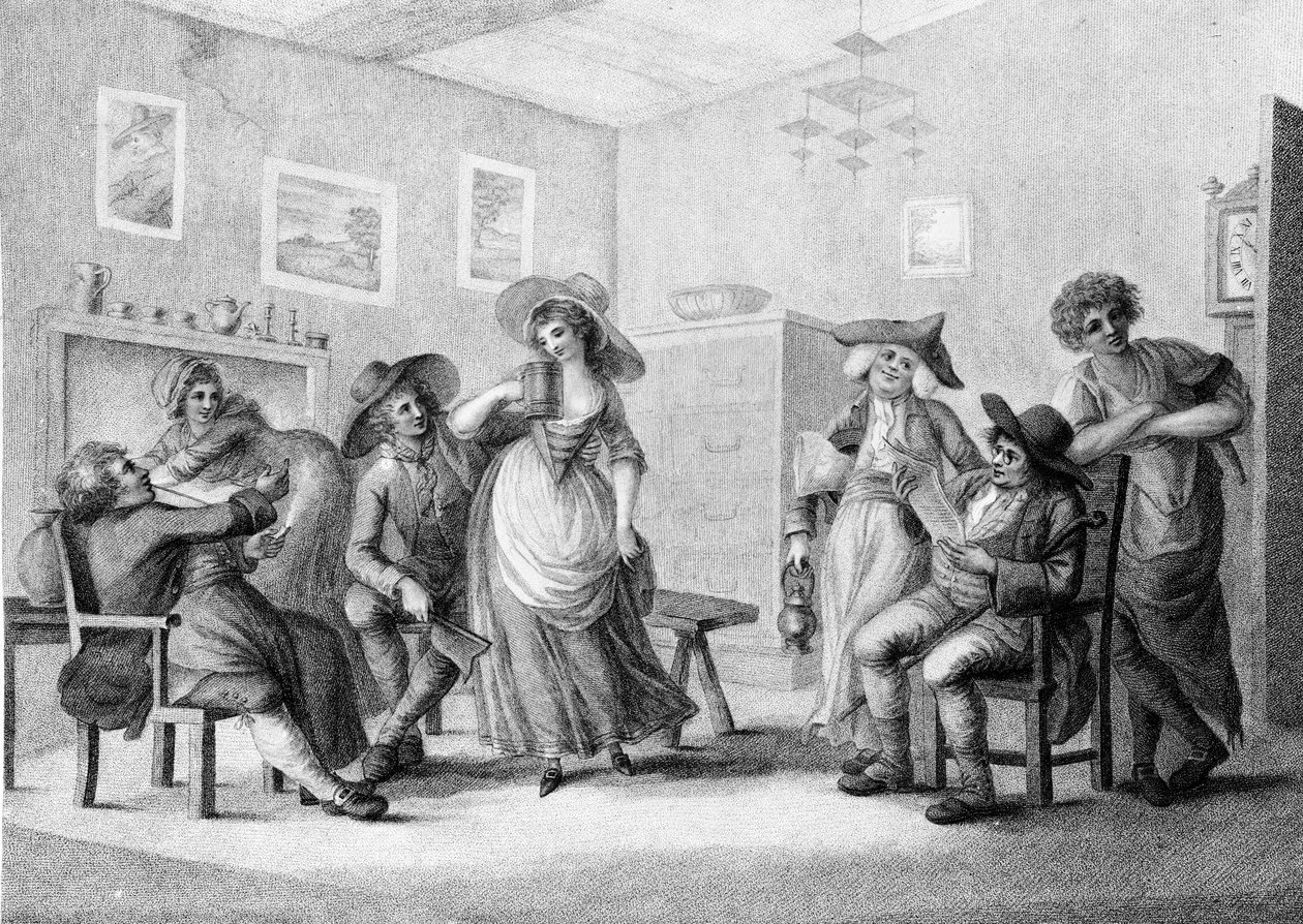 The Village Ale-House, gravert av Joseph Grozer, 1787 av Henry William Bunbury