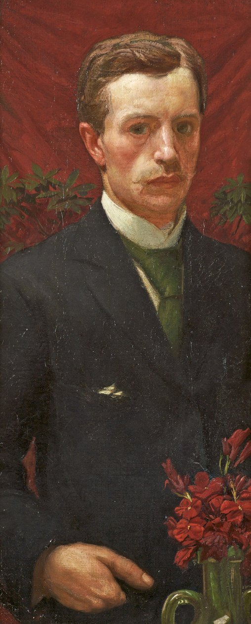 Selvportrett, ca. 1890 av Henry A. 1868 1940 Payne