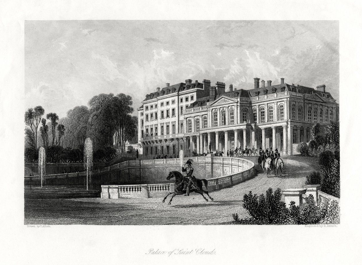 Palace of Saint-Cloud, Paris, Frankrike, 1875 av Henry Adlard