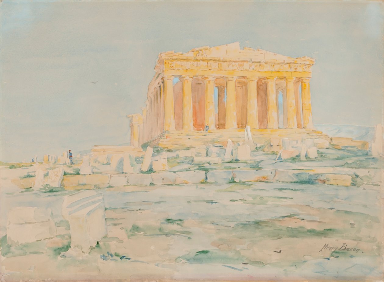 Parthenon, vestfasaden, n.d. av Henry Bacon