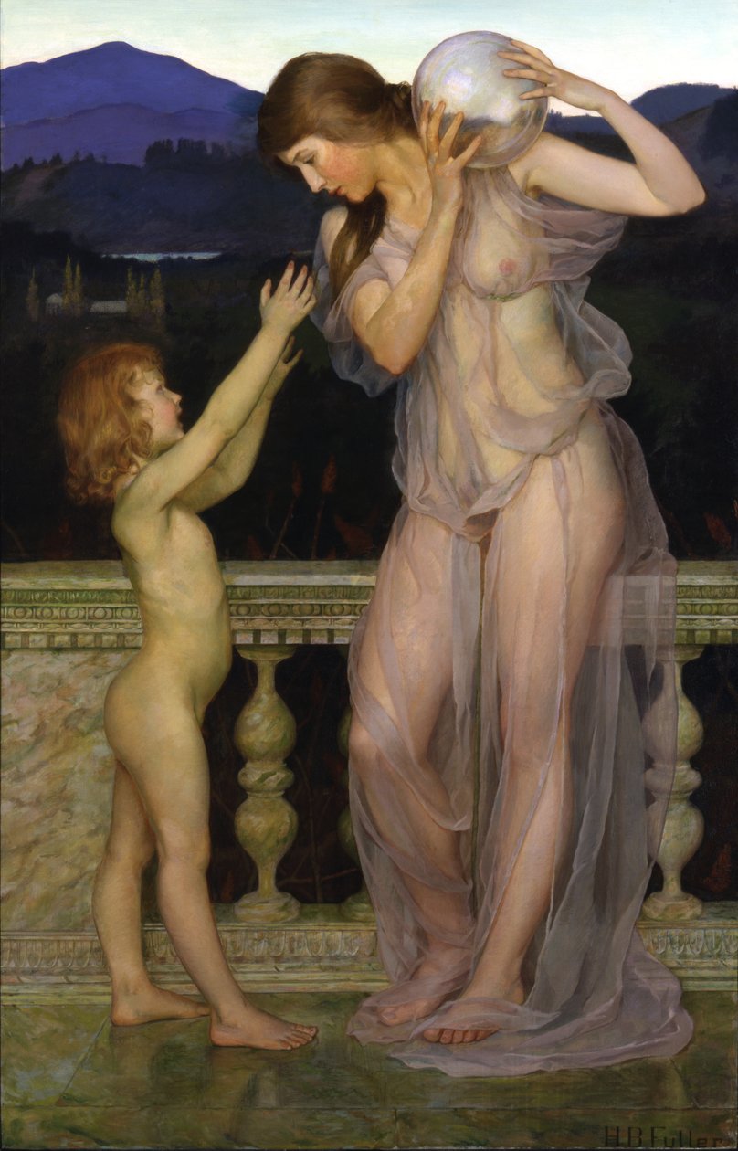 Illusions, ca. 1900 (olje på lerret) av Henry Brown Fuller