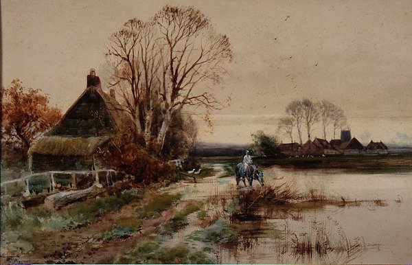 Nær Reedham, Norfolk av Henry Charles Fox