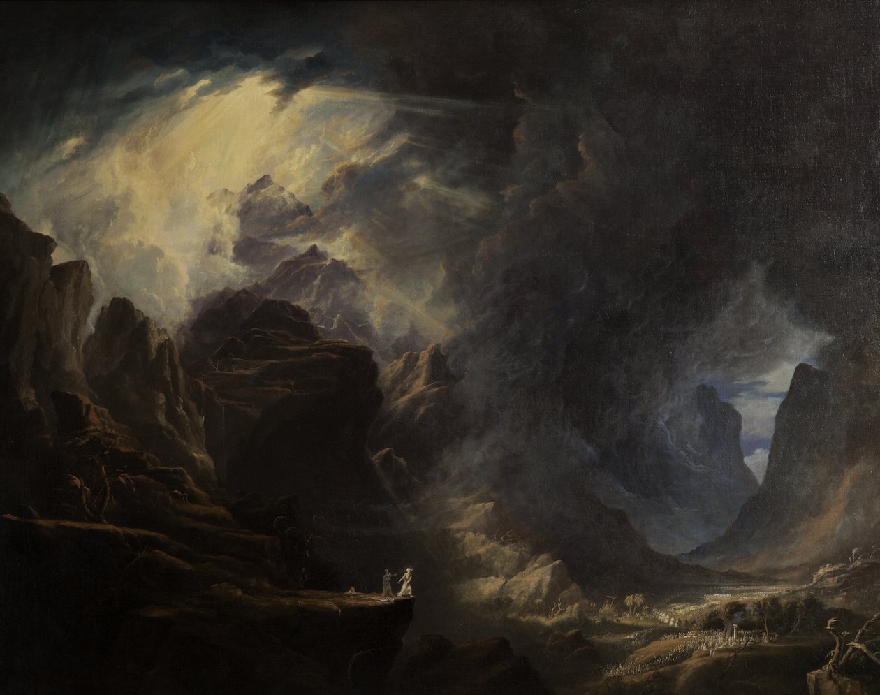 Moses på fjellet, 1828-1829 av Henry Cheever Pratt