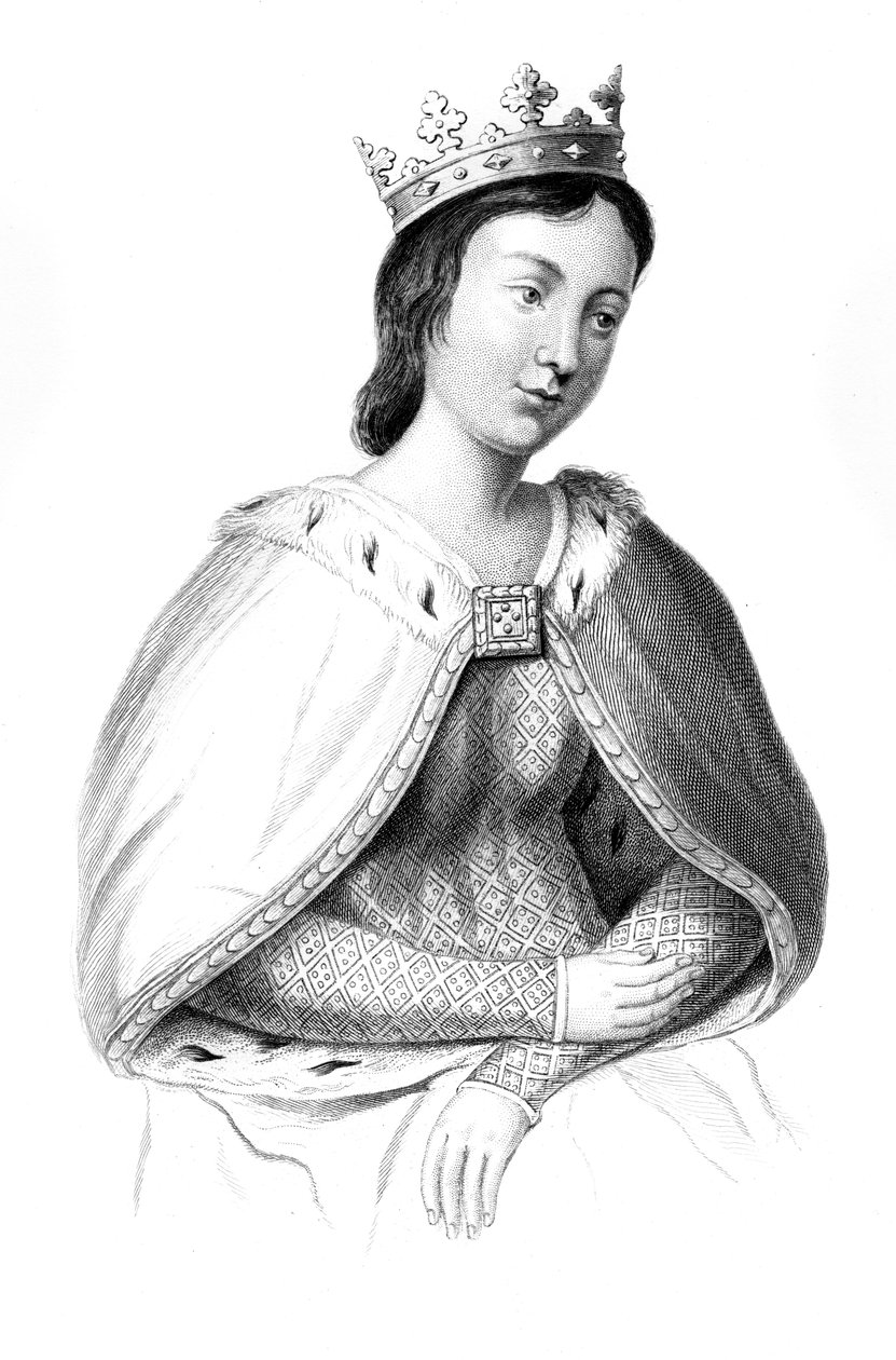 Eleanor av Provence c1223-1291, 1851. av Henry Colburn