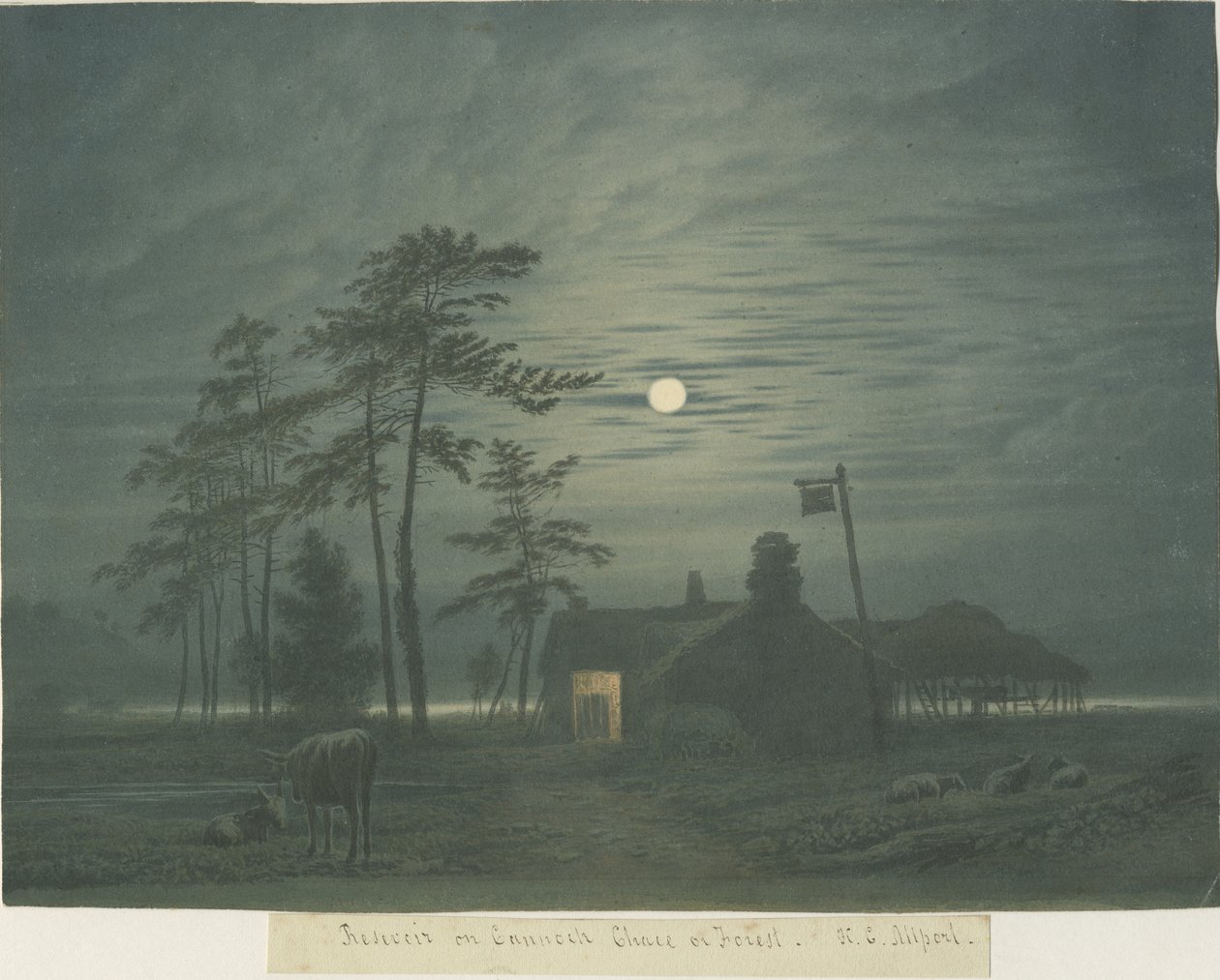 Cannock Chase: maleri, nd [1788-1855] av Henry Curzon Allport